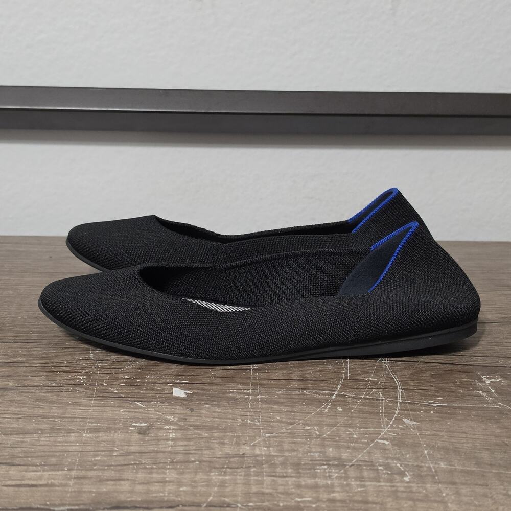 Rothy's The Daily Flat Knit Women's Slip-On Ballet Flats Shoes Size 8 Black